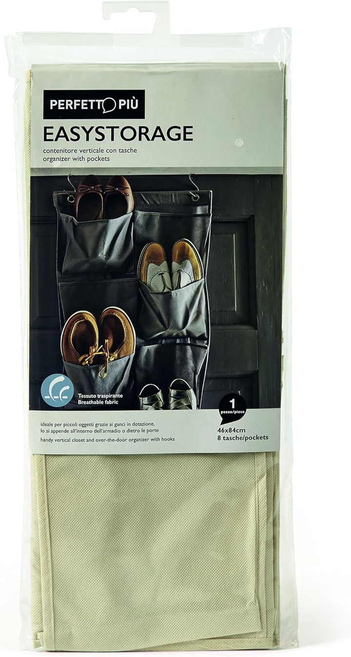 Perfekt Easystorage mehr Hängeaufbewahrung senkrecht, Stoff, Weiss, 46 x 9 x 84 cm