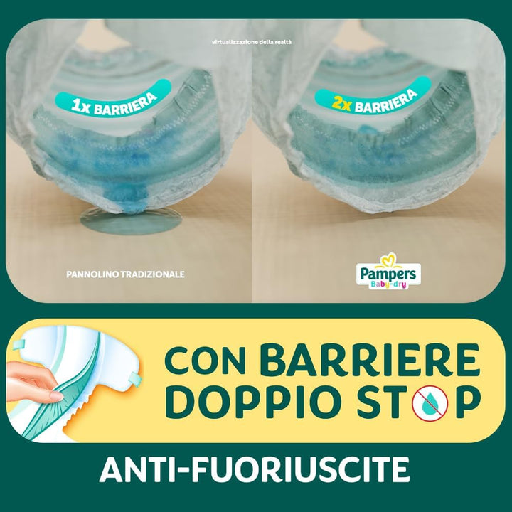 Pampers Baby Dry Mini, 186 Windeln, Grösse 2 (3-6 kg) Baby Dry Mini Karton 62X3, Baby Dry Mini Karto