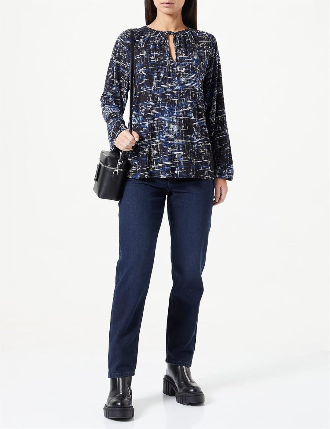S. Oliver 7/8 Damen Jeans Hose Franciz 7/8 Stretchdenim Darkgrey 34 Blau 56z4, 34 Blau 56z4