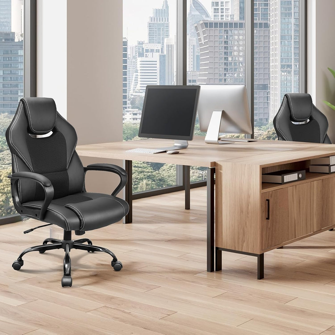 BASETBL Bürostuhl Racing Stuhl Gaming Stuhl Sessel Schreibtischstuhl Ergonomisch Drehstuhl Sportsitz