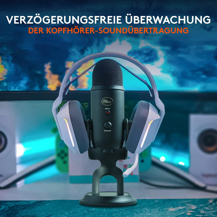 Blue Microphones Yeti Professionelles USB-Mikrofon für Aufnahmen, Streaming, Podcasting, Broadcastin
