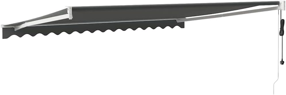 vidaXL Markise, Sonnenmarkise mit Kurbel Automatisch, Gelenkarmmarkise für Terrasse Balkon, Sonnensc