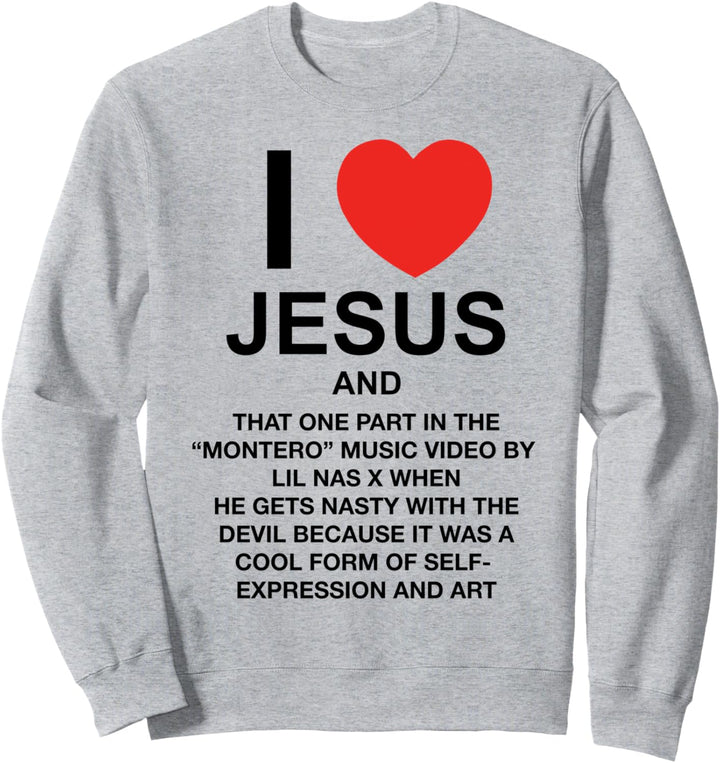 Lil Nas X Official PizzaSlime Jesus White Sweatshirt