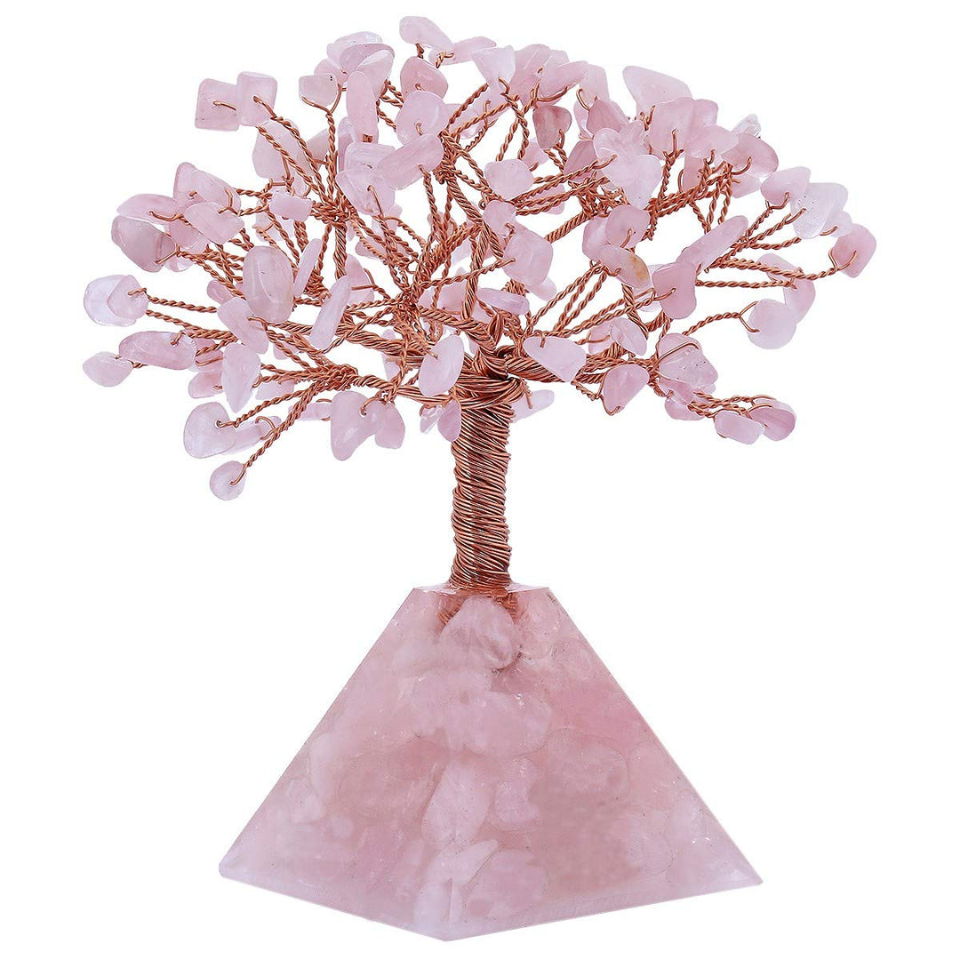 KYEYGWO Geld Baum auf Crystal Base Bonsai Skulptur Figur für Glück Reichtum Gesundheit 5.9"-6.3" hoc