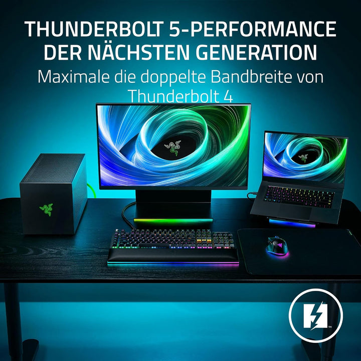 Razer Core X V2 - Externes Desktop-Grafikgehäuse für Thunderbolt Laptops - Next-Gen Thunderbolt 5 Pe
