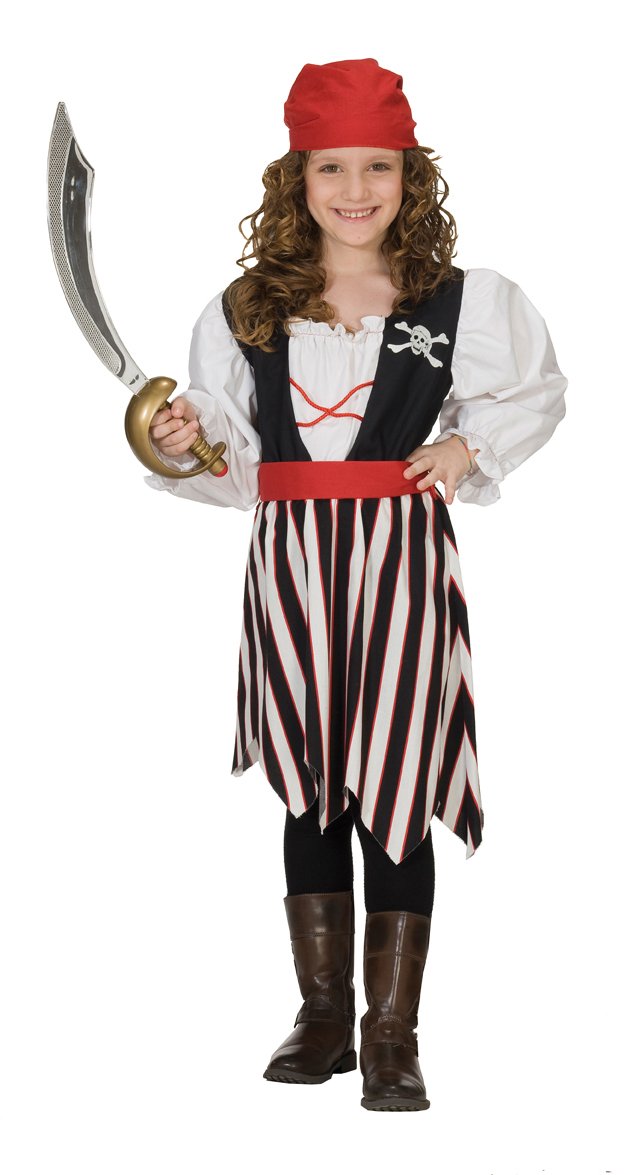 Rubies 1 2387 128 - Kostüm Piraten Girl Grösse 128, 2-teilig, 128