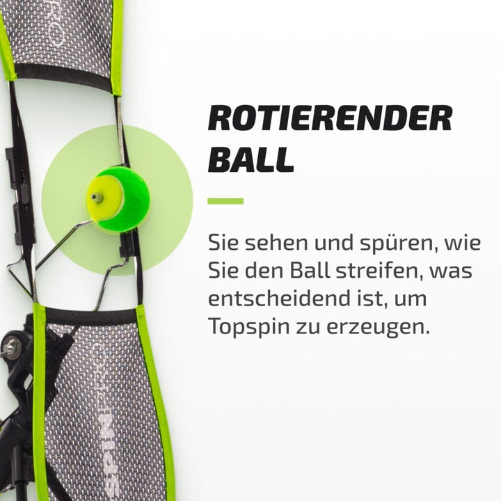 TopspinPro Tennis Trainer | Das Original | Topspin in nur 2 Minuten am Tag Lernen | Einzigartiges Te