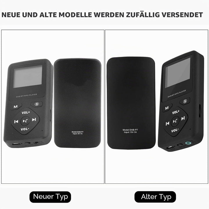 Elprico Tragbares Radio -Radio, DAB DAB+ Taschenradio mit LCD-Bildschirm, Bluetooth-MP3-Player mit K