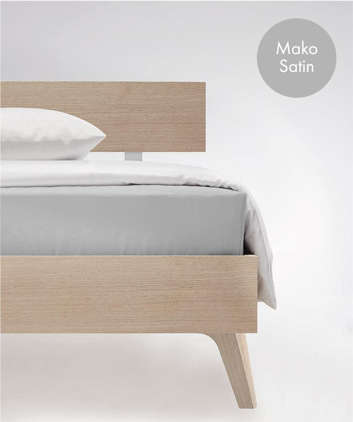 fleuresse L Uni-Colours-Bettlaken, Mako-Satin, Silber, 270 x 260
