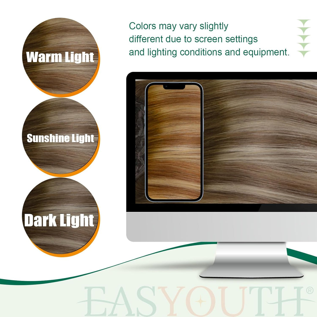 Easyouth Echthaar Zopf Extensions Balayage Pechschwarz Extension Echthaar Remy Pontayil Echthaar Far