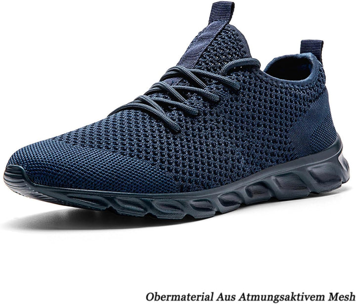 Herren Sneaker Walkingschuhe Atmungsaktiv Strassenlaufschuhe Leicht Freizeit Sportschuhe für Hallen