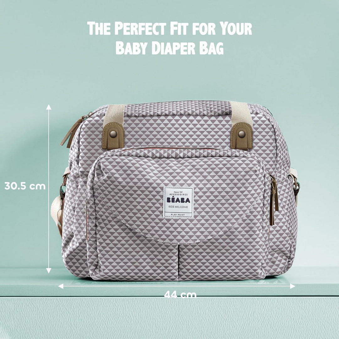 Béaba – Wickeltasche Genève II – Modulierbar, vielfältige Staumöglichkeiten – Vordertasche, Wickelun