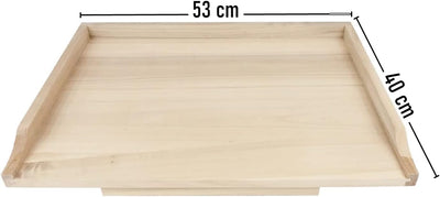 Wooden World - Traditionelles Teigbrett aus Holz zum Kneten STOLNICA (L 53 x 40 cm), L 53 x 40 cm
