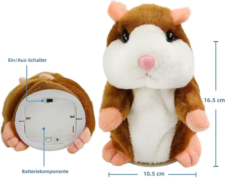 himmel Hamster Spielzeug,Sprechendes und Wiederholendes Lustiges Kinder Stofftier,Plüsch Elektrische