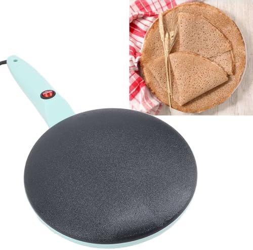 Asixxsix Kabelloser Crepe Maker, 8 Zoll runder elektrischer Crêpe-Maker, leicht zu reinigen, Automat