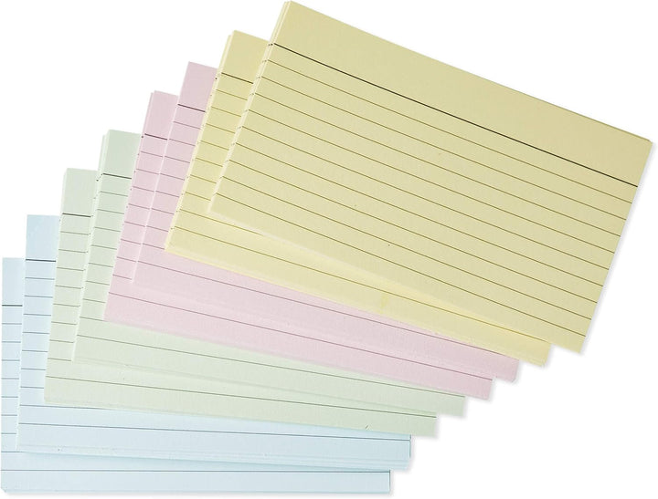 [1000 Stück] Karteikarten A7 Liniert Farbige | Lernkarten A7 Liniert Farbige | Karteikarten Gross (5