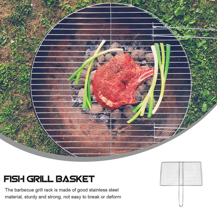 DOITOOL Edelstahl Grillkorb Clip Style Grill Mesh BBQ Fisch Gemüse Korb Campinggrill Zubehör Rostfre