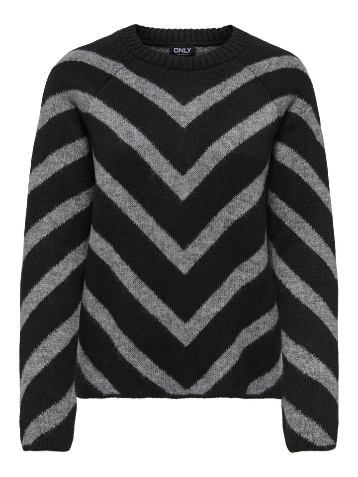 ONLY Female Strickpullover ONLELIZA Strickpullover | Knitted Pullover XS Schwarz, XS Schwarz