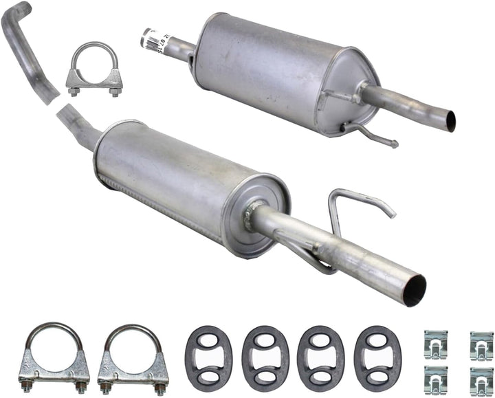 Ferroz Export Ersatz für Auspuffanlage Opel Corsa B 1.0 i 12V Schalldämpfer Auspuff mit Anbausatz