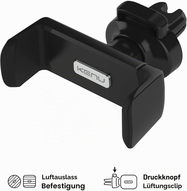 Kenu Airframe Ultra mit Insta-Grip-Technologie, universelle Smartphone-Kfz-Halterung für alle iPhone
