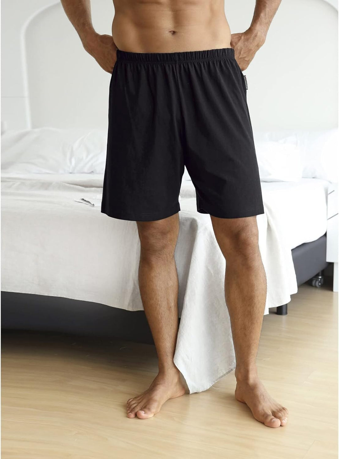 Jan Vanderstorm Herren Kurze Schlafhose Malvik 3XL Schwarz, 3XL Schwarz