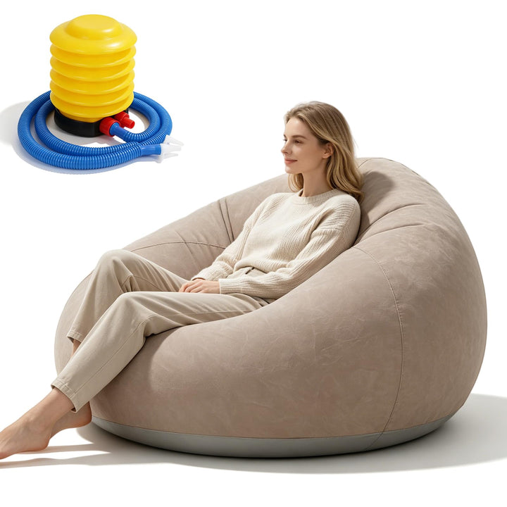 Aufblasbarer Sitzsack, 105 * 105 * 60cm Aufblasbares Sofa & Sessel, Aufblasbare r Sessel, Luft Stran