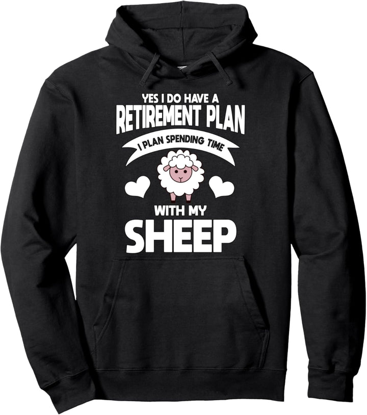 Ruhestand Schaf Pension Rente Rentner Schäfer Sachen Schaf Pullover Hoodie