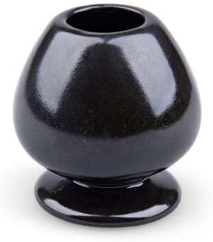 MAOCI Matcha Teeset Minwu Black Edition vierteilig mit Matchaschale, Matchabesen, Besenhalter und Ma