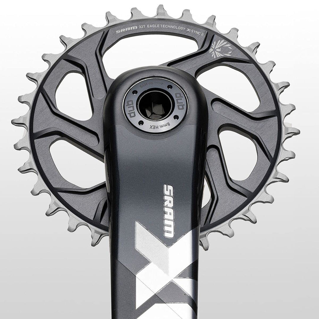 SRAM X01 Eagle Dub Crankset - Boost Schwarz 32z, Schwarz 32z