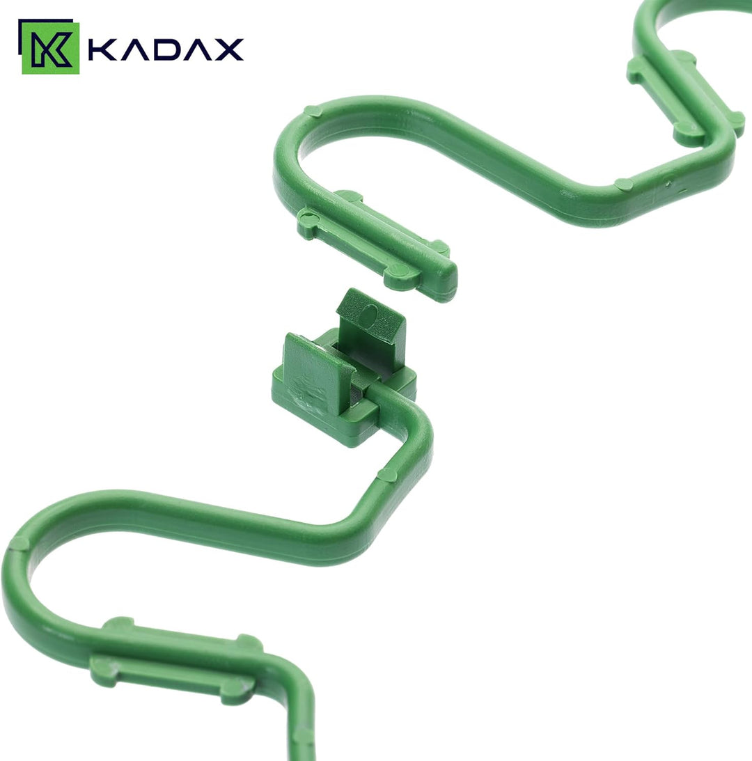 KADAX Staudenhalter Rund Ø 21 cm im 20er Set, Pflanzenhalter aus Kunststoff, Pflanzenstütze, Stauden