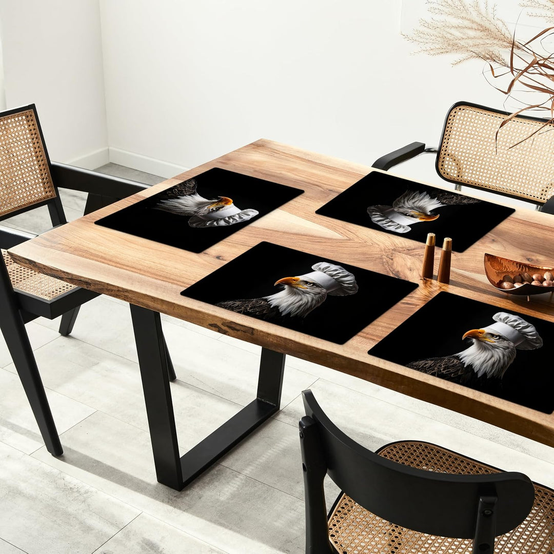 KitchenYeah© Platzsets Abwaschbar 6-Teilig 45x30 cm Tischsets Platzdeckchen Platzset Unterlage Tisch