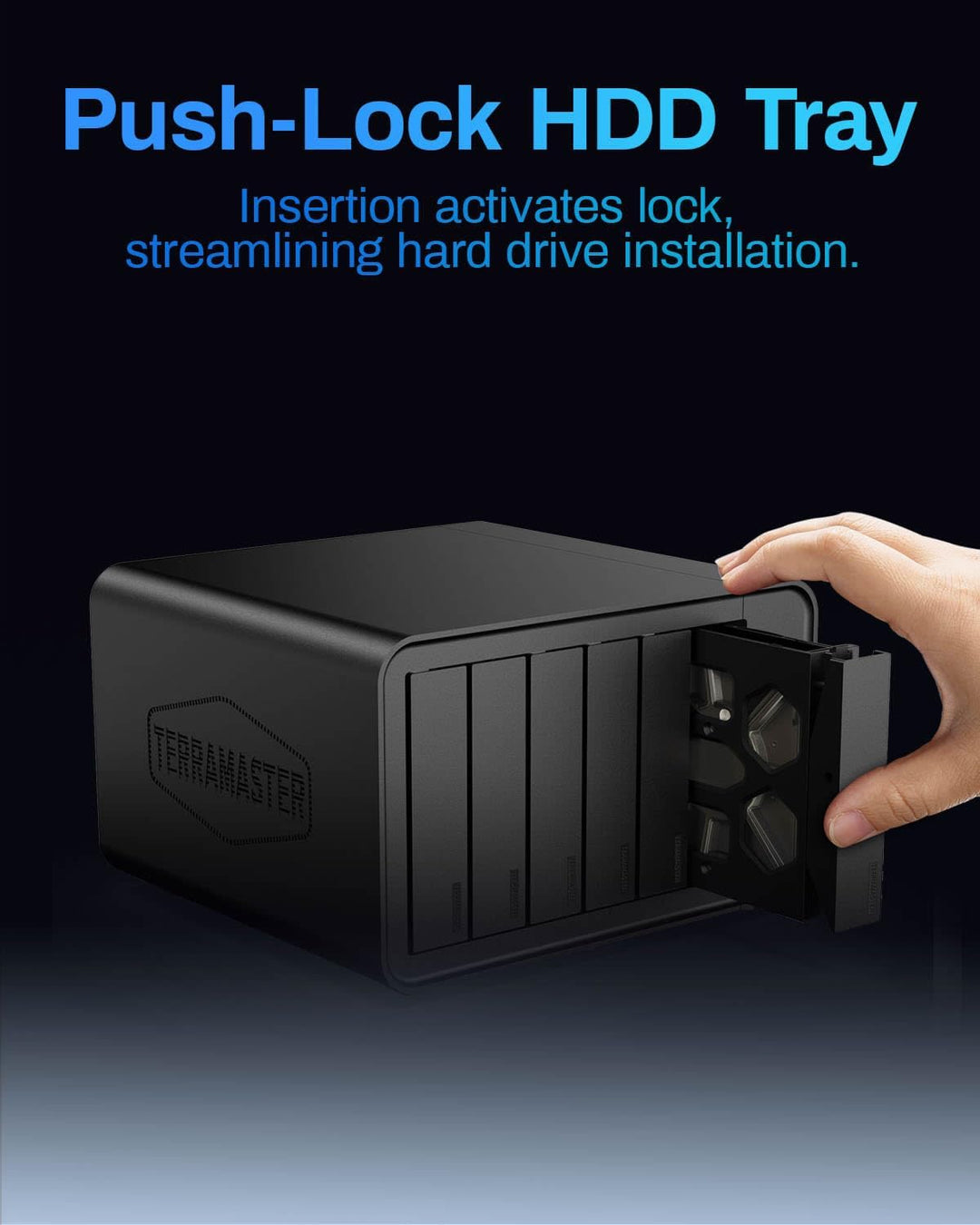 TERRAMASTER F6-424 Max NAS Storage - 6Bay Core i5 1235U 10 Kerne 12 Threads, 8GB DDR5 RAM, 10GbE Por