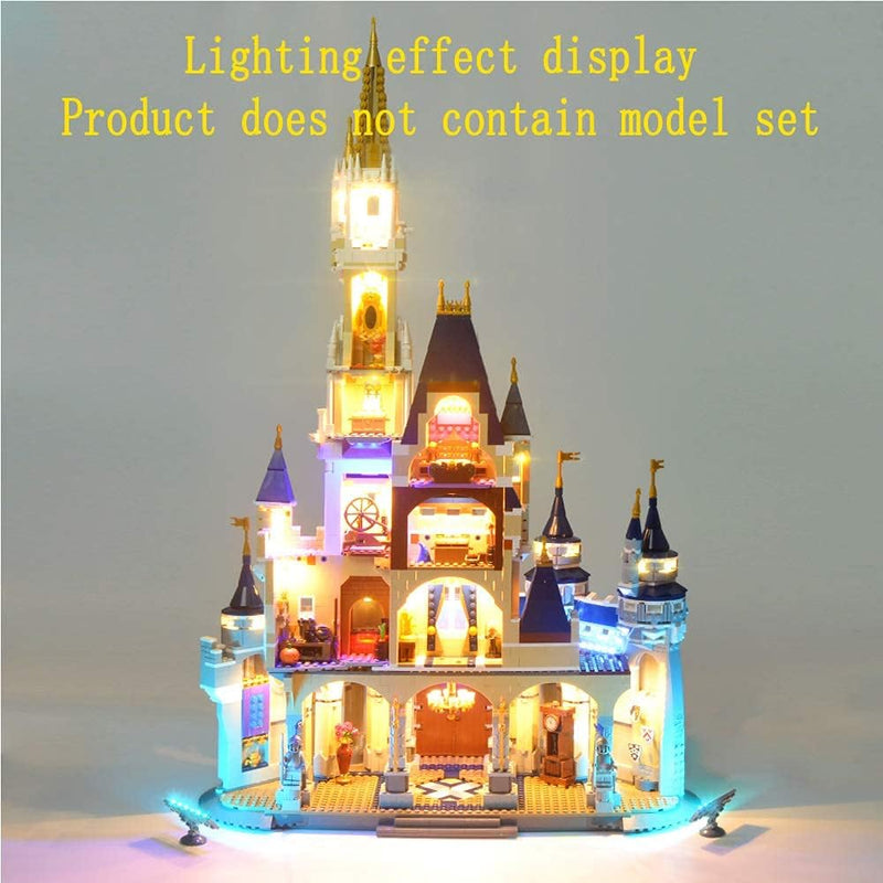 GEAMENT LED Licht-Set kompatibel mit Lego 71040 Das Disney Schloss 2016 Version (Disney Castle) (Leg