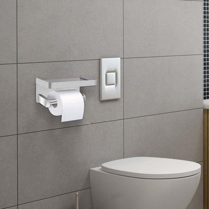 Lelan Toilettenpapierhalter, Material des Edelstahls SUS304 Toilettenpapierhalter für Badezimmer, Kü
