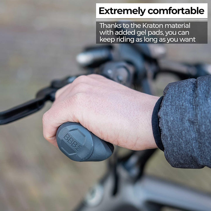 BBB Cycling Fahrrad ErgoStyle BHG-82 Cycling Lenkergriffe Rutschfestes ergonomisches Weichgel für Mo