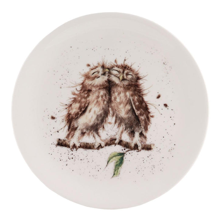 Wrendale Designs Porzellan-Kuchenteller Kuschel-Eule ca 20,5 cm D Frühstück Kaffee Kuchen Nachtisch