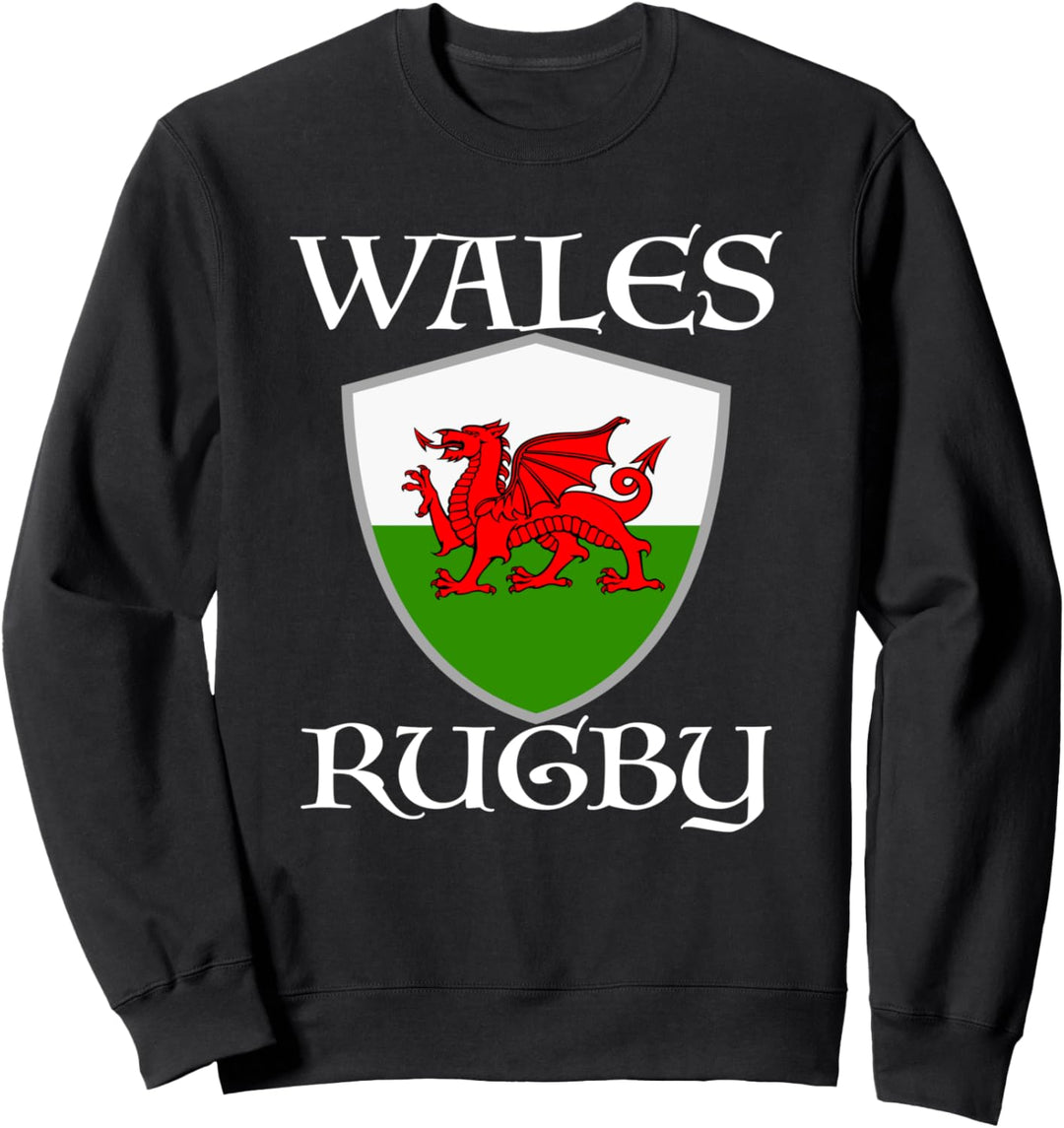 Wales Rugby Walisische Flagge CYMRU Herren Damen Kinder Geschenk Sweatshirt