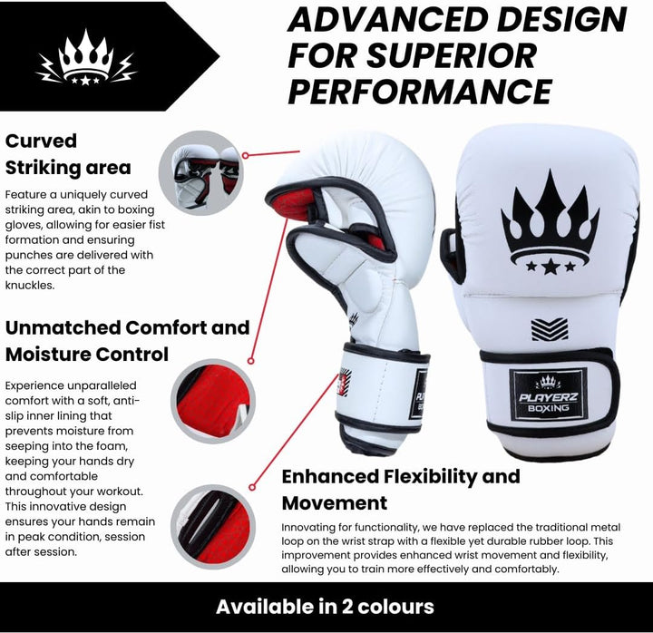 Playerz Spartec MMA-Handschuhe, 200 g, gemischte Kampfsport-Handschuhe, 227 g, Grappling-Handschuhe,