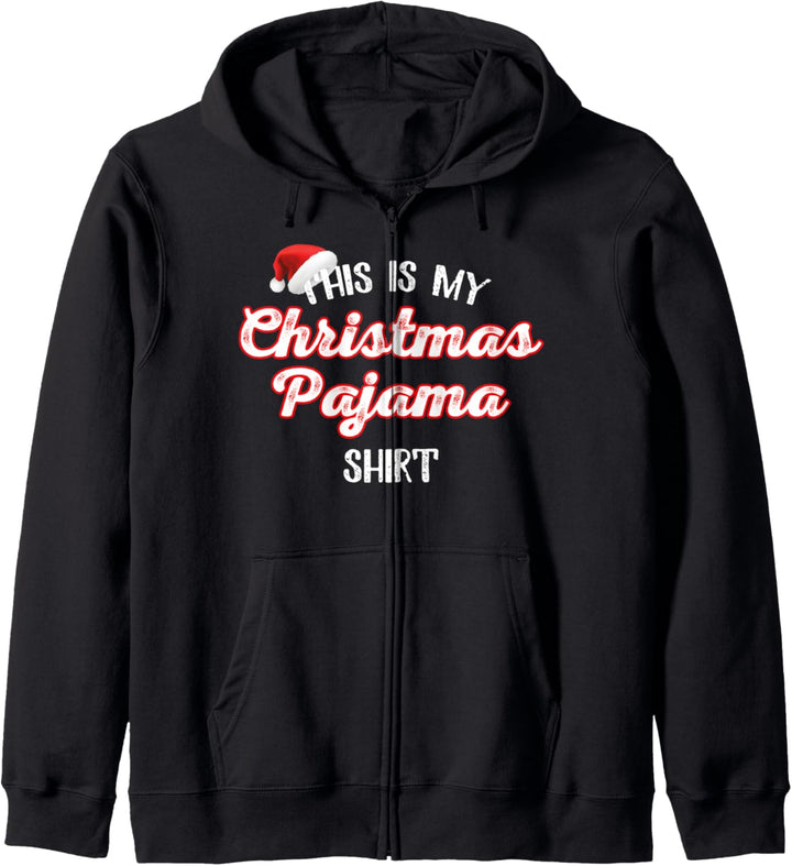 This Is My Christmas Pajama, Lustige festliche Nachtwäsche Kapuzenjacke