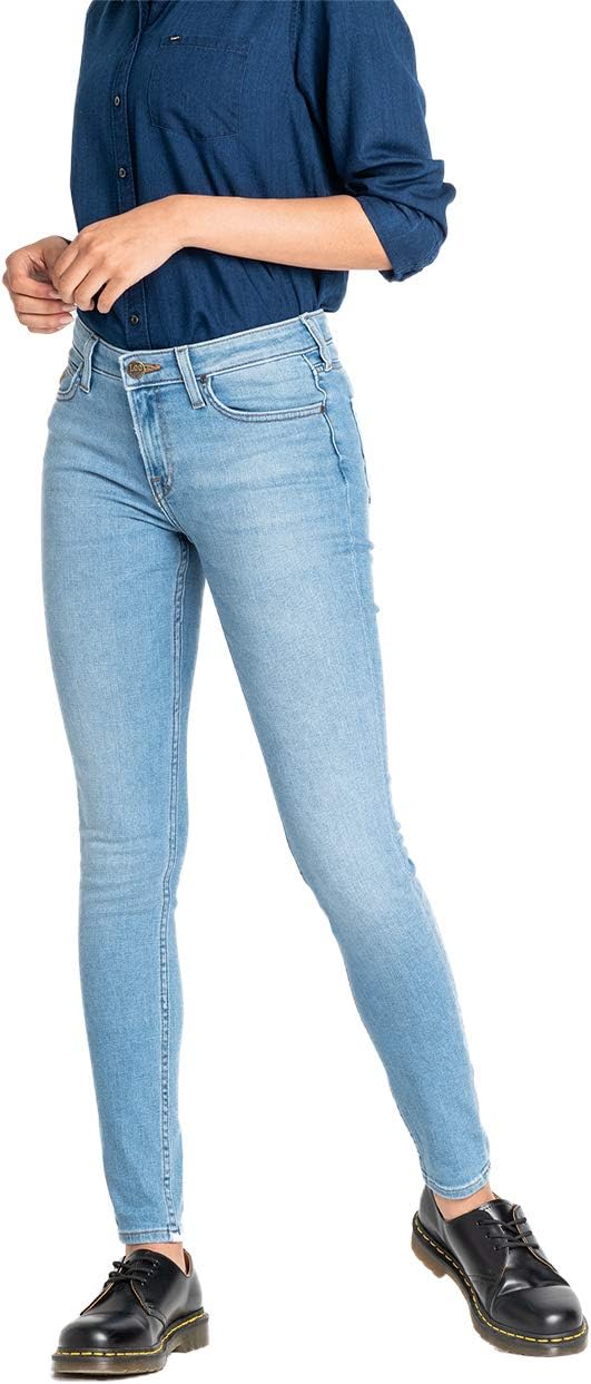 Lee Damen Pants Scarlett 24W / 31L Blau (Flight Wj), 24W / 31L Blau (Flight Wj)