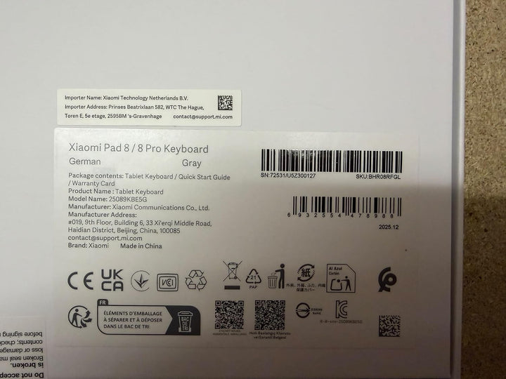 XIAOMI Pad 8/8 Pro Tastatur Hülle Grau Deutsch QWERTZ Keyboard | Keyboard