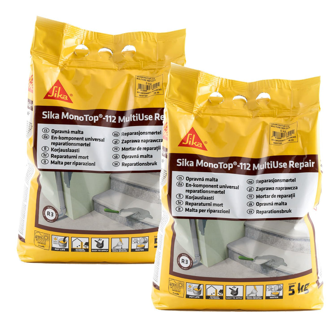 SIKA – Universalmörtel – Sika MonoTop 112 MultiUse Repair Grau – ideal für Betonreparatur – für Auss