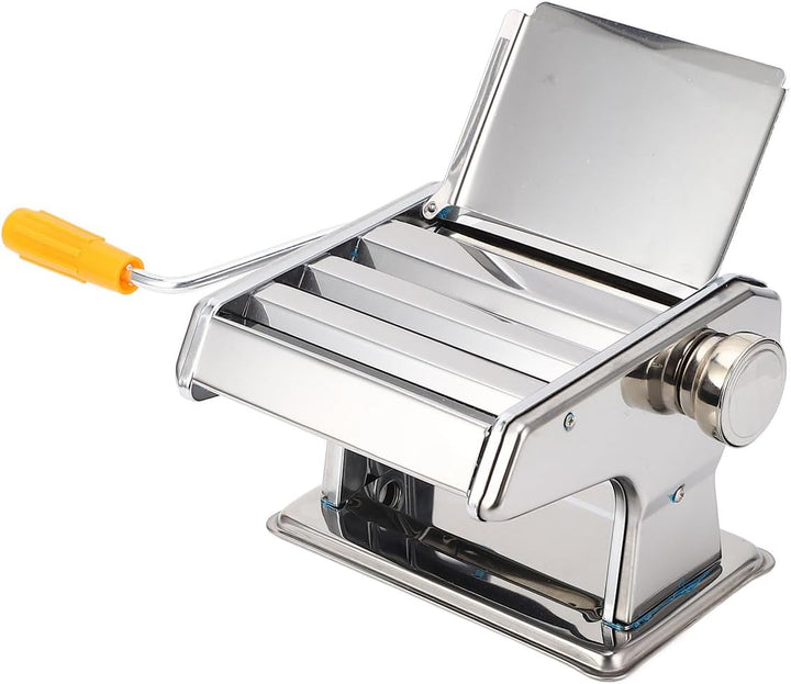 Ejoyous Nudelmaschine Manuelle Nudelmaschine Edelstahl-Nudelmaschine Mit Einstellknopf Für Mehrere D
