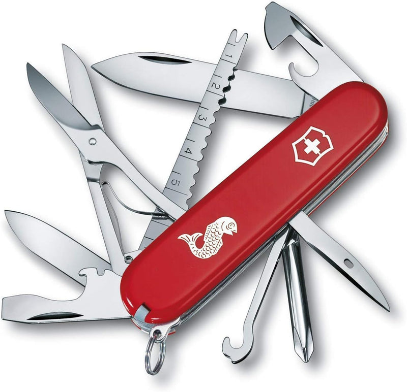 Victorinox, Schweizer Taschenmesser, Fisherman, Multitool, 17 Funktionen, Klinge, gross, Dosenöffner