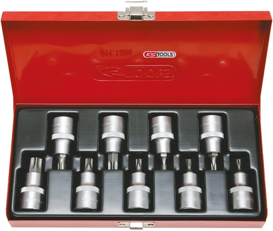 KS Tools 1/2 922.1890 9 tlg. Steckschlüssel Set Torx-Schraubendreher T20 – T60