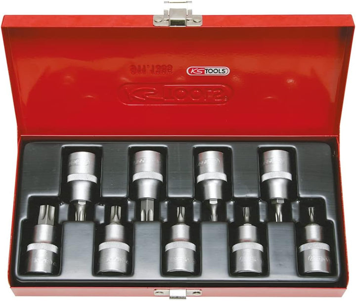 KS Tools 1/2 922.1890 9 tlg. Steckschlüssel Set Torx-Schraubendreher T20 – T60