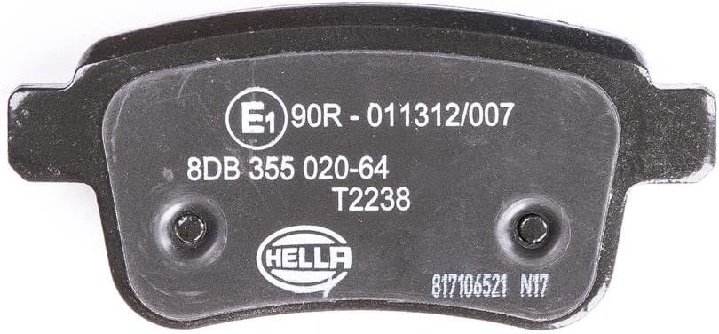 HELLA PAGID 8DB 355 020-641 Bremsbelagsatz - T2238 - Dicke/Stärke: 16mm - Bremssystem: TRW - nicht f