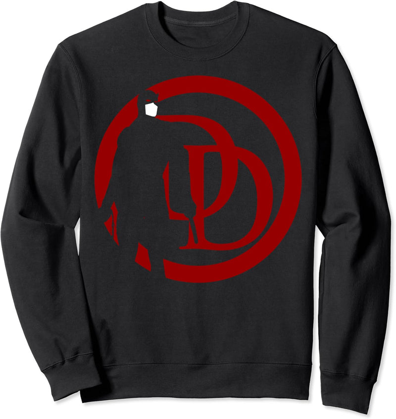 Marvel Daredevil Large Chest Logo Silhouette Sweatshirt