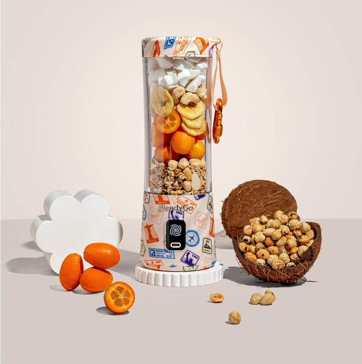 BlendyGo 3 Tragbarer Mixer, Blender, Mini Standmixer, 550 ml, Smoothie maker, Mixer smoothie maker t