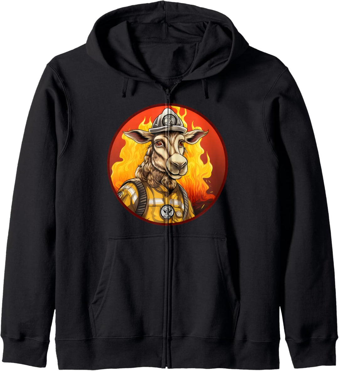 Feuerwehr Kuh Kapuzenjacke